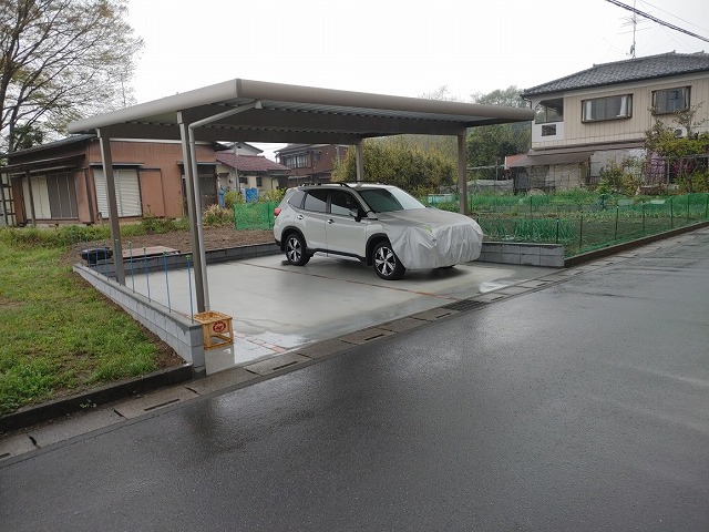 車庫の新規設置の施工写真